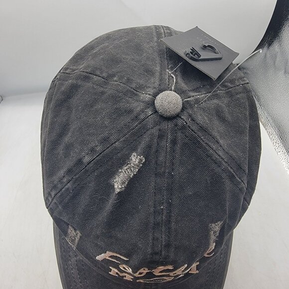 Football Mom Distressed Hat Cap David & Young Black Cotton Adjustable Casual - Picture 11 of 11